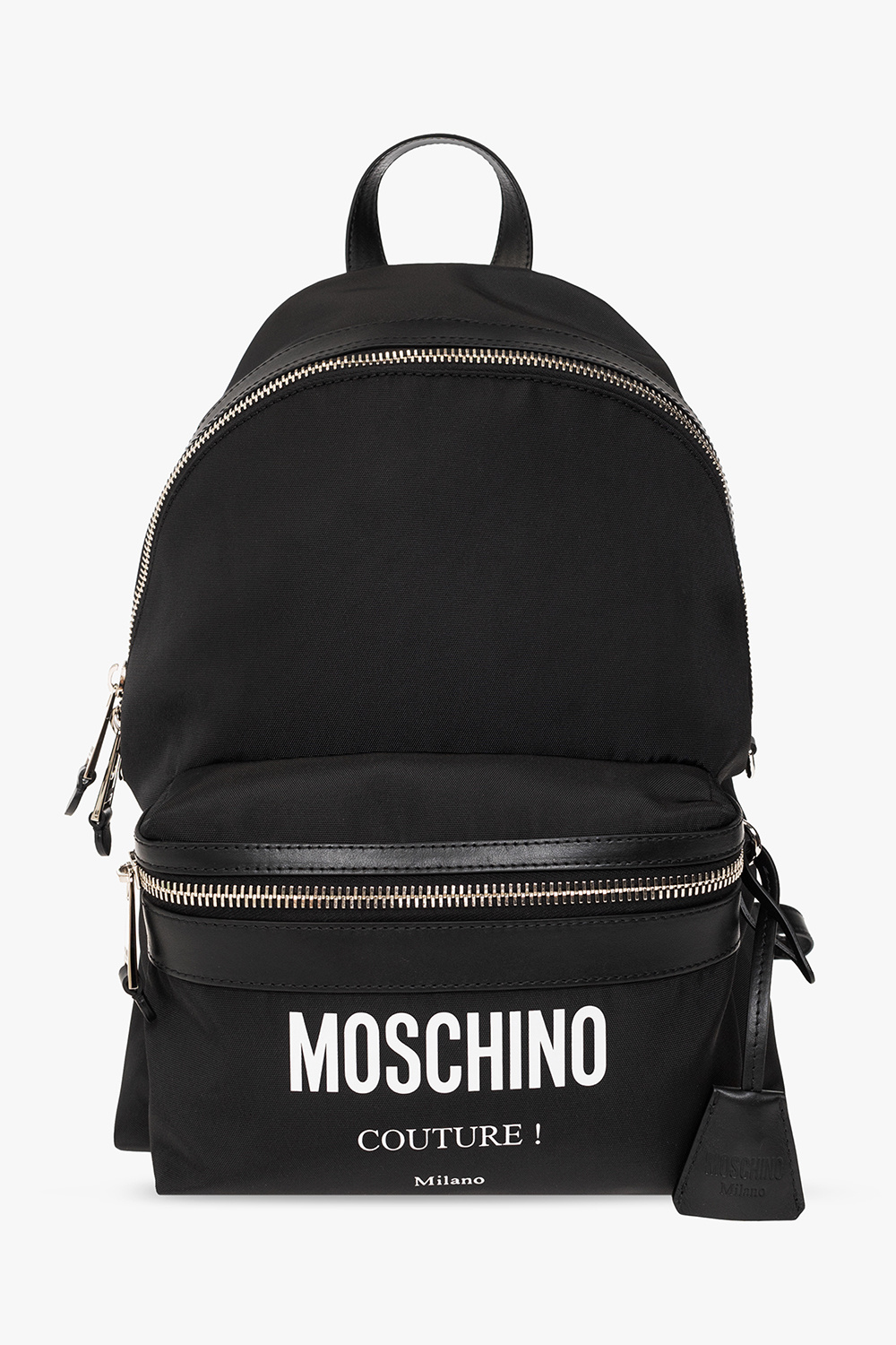 Black Backpack with logo Moschino Vitkac Canada